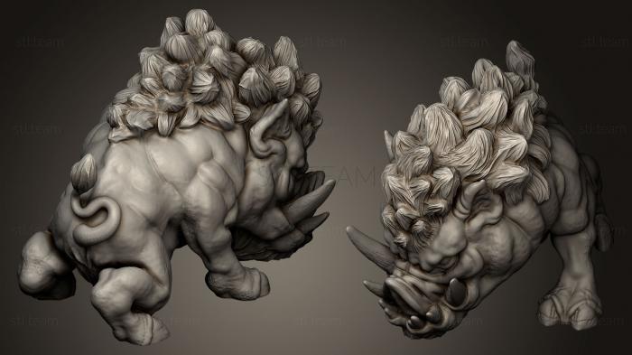 3D model Giant Dire Boar (STL)